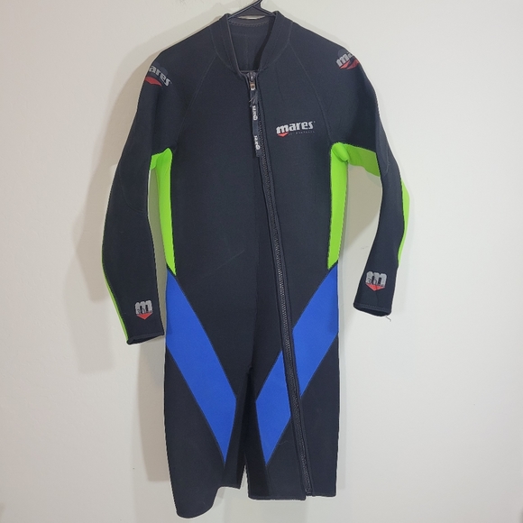 Mares 15 degree parallel long sleeve short scuba diving wetsuit large - Picture 1 of 11